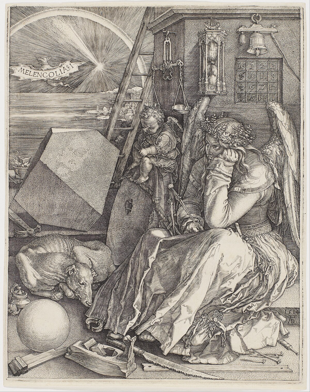 Dürer — Melencolia I, 1514
