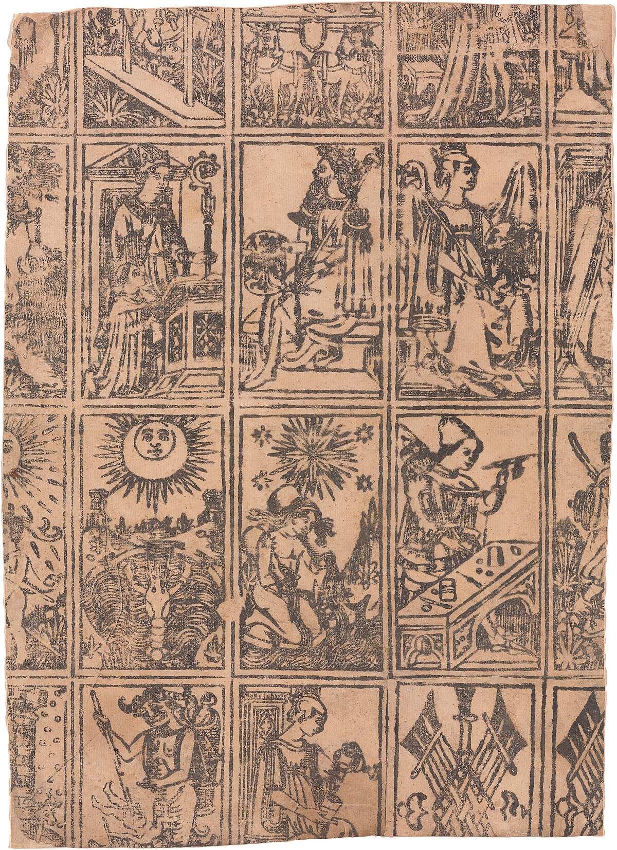 Italian tarot cards, c.1500