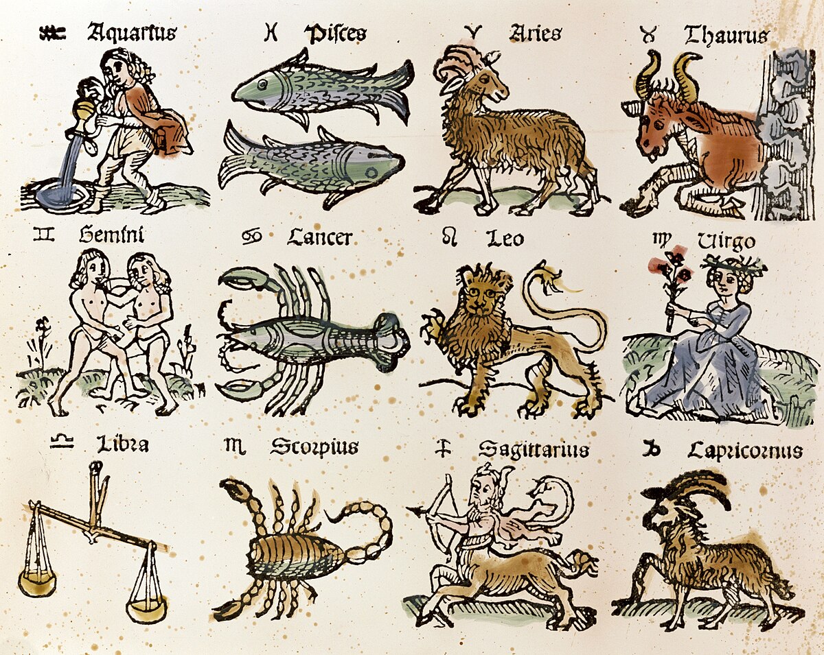 German zodiac woodcut